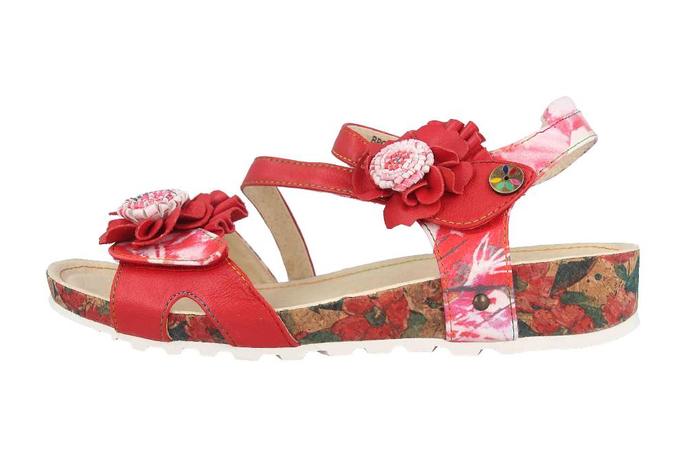 Laura Vita Sandalen in Übergrößen Mehrfarbig BRCYANO 68 Rouge große Damenschuhe