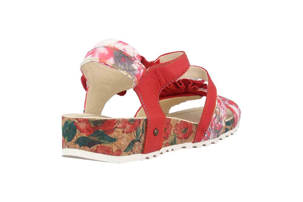 Laura Vita Sandalen in Übergrößen Mehrfarbig BRCYANO 68 Rouge große Damenschuhe Räumungsverkauf