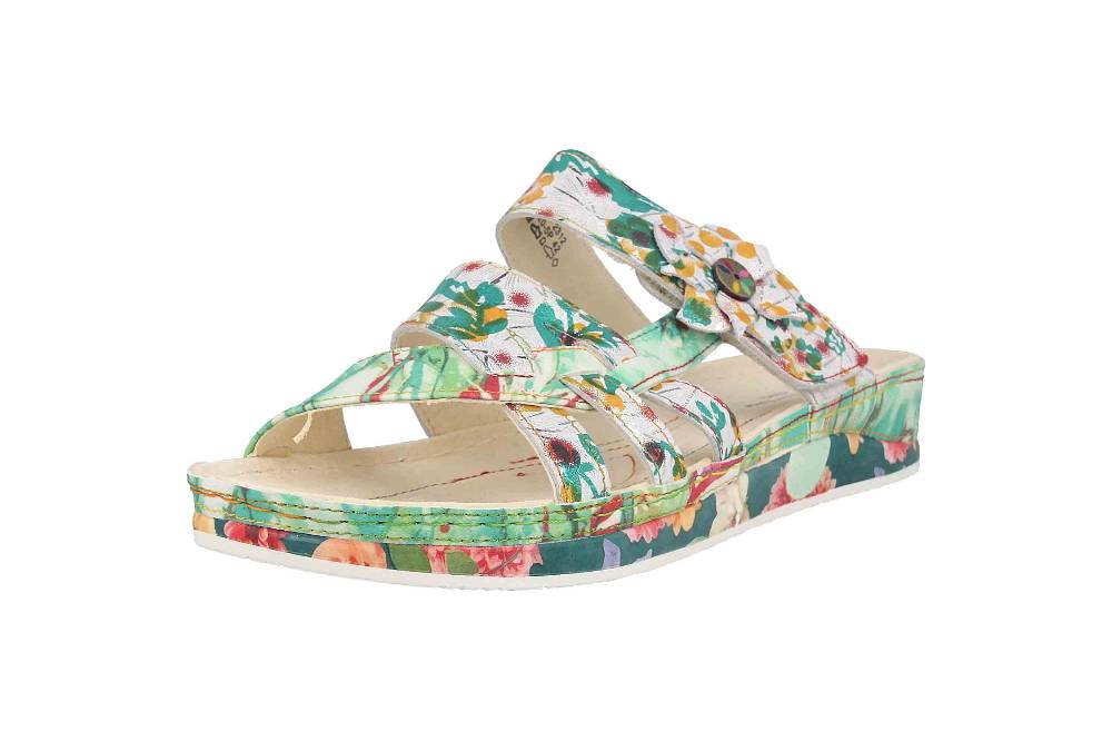 Laura Vita Pantoletten in Übergrößen Mehrfarbig BRUEL 05 Vert große Damenschuhe Tägliche Deals