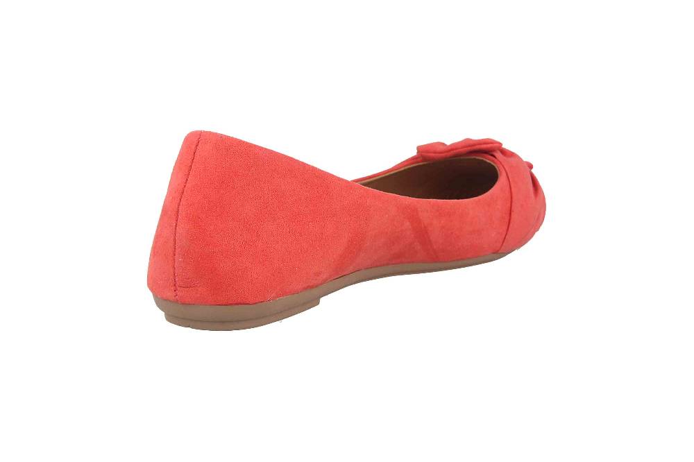 Fitters Footwear Maike Ballerinas in Übergrößen Rot 2.589641 Coral große Damenschuhe Bis zu 50% Rabatt