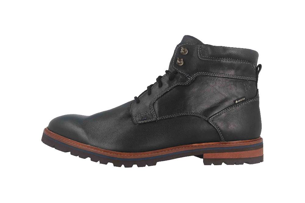 Fretz Men Milano Boots in Übergrößen Schwarz 6331.9712-51 große Herrenschuhe