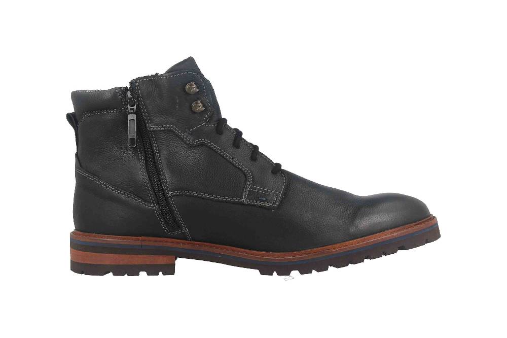 Fretz Men Milano Boots in Übergrößen Schwarz 6331.9712-51 große Herrenschuhe 50% Rabatt mit kostenlosem Versand