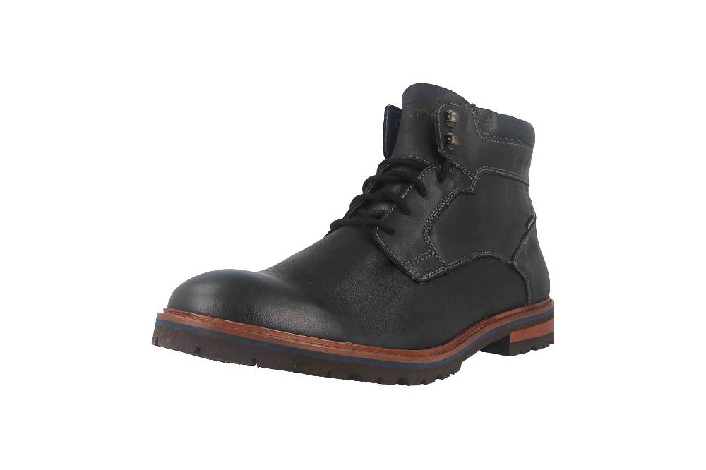 Fretz Men Milano Boots in Übergrößen Schwarz 6331.9712-51 große Herrenschuhe 50% Rabatt mit kostenlosem Versand