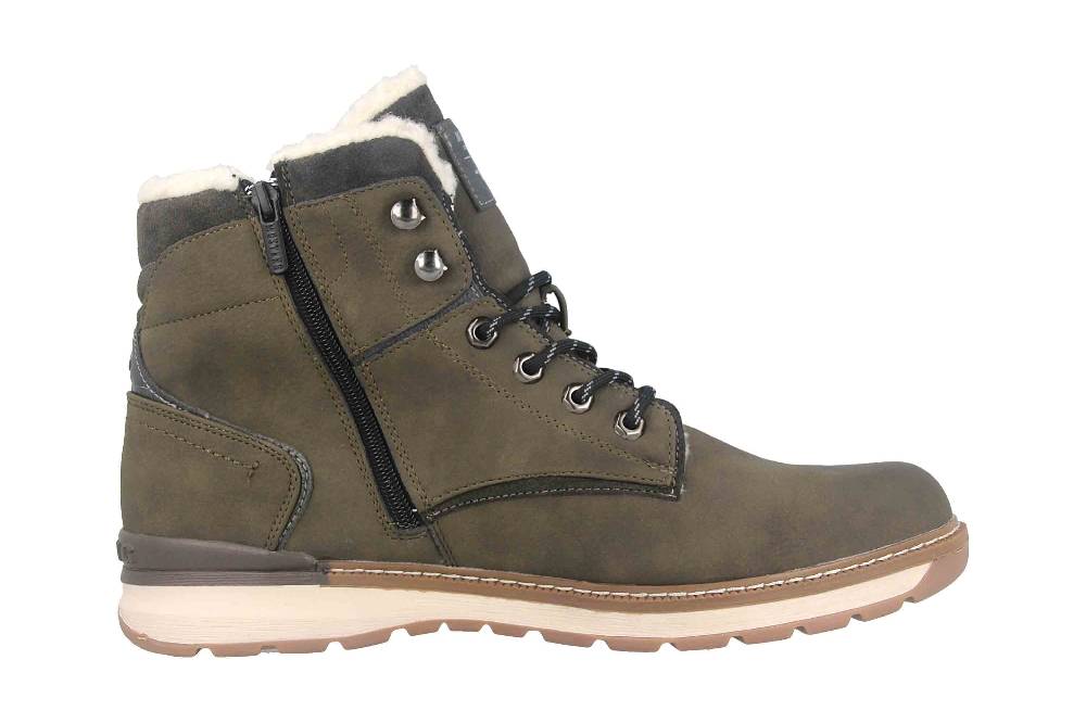 Mustang Shoes Boots in Übergrößen Grün 4141-604-770 große Herrenschuhe Im Verkauf