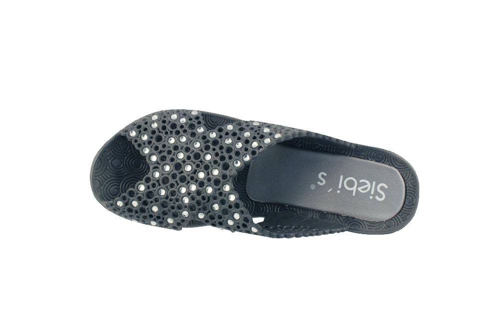 Beachandstreet Badeschuhe Damen Thira mit Strass und Keilabsatz Blitzangebot