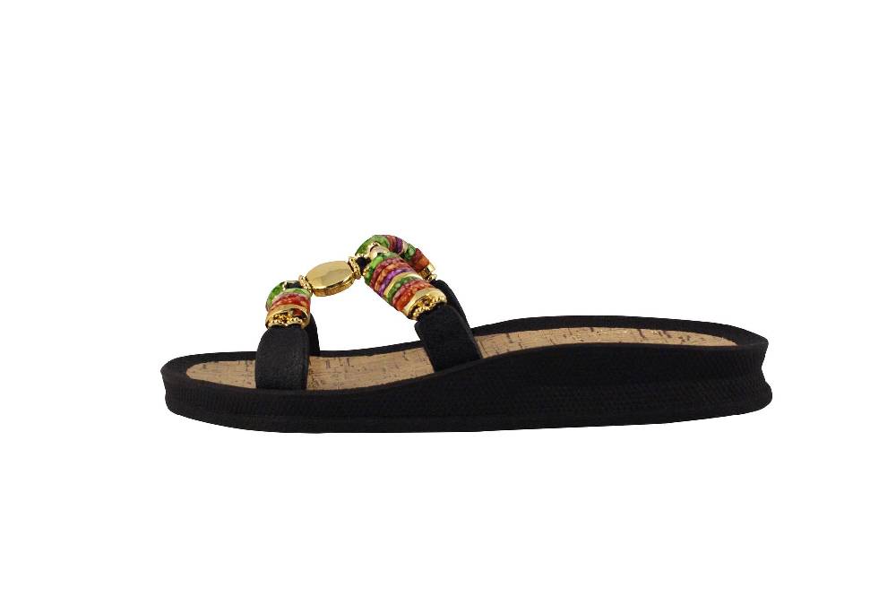 Beachandstreet Badeschuhe Damen • Rhodos • Badepantolette für Frauen mit H-Oberteil Tiefpreis