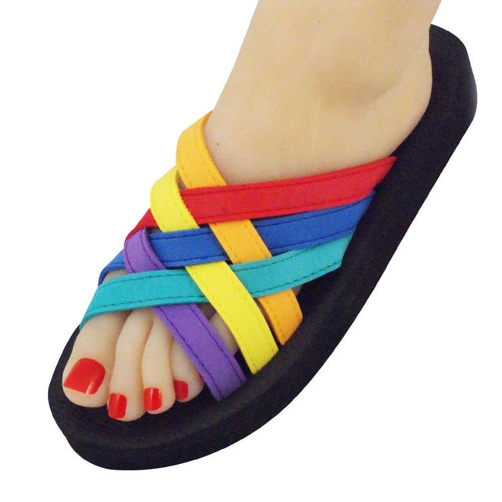 Beachandstreet Badeschuhe Damen • Beach multi • leichte Badepantolette • fällt klein aus • Größe 37 Zeitbegrenzte Promotion
