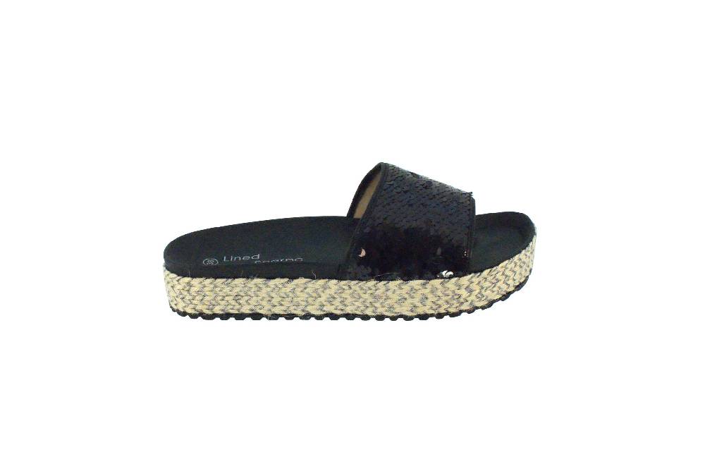Beachandstreet Sommersandale Lucca mit Plateausohle (38 EU, schwarz) 50% Rabatt mit kostenlosem Versand