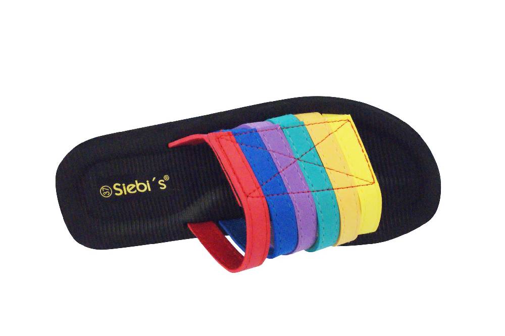 Beachandstreet Badeschuhe Damen • Beach Klett • Badepantolette für Frauen mit Klettverschluss • fällt klein aus Blitzverkäufe