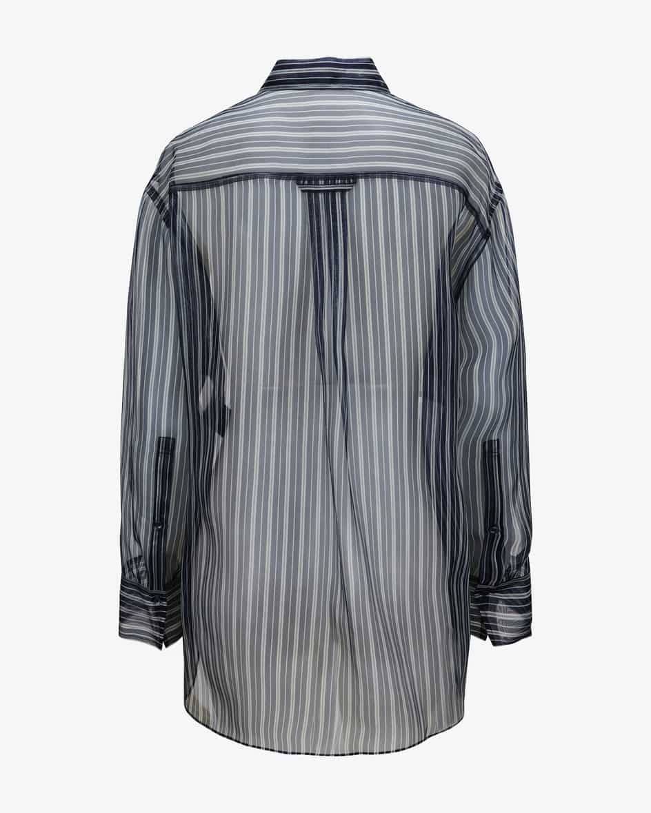 Dorothee Schumacher Transparent Stripe Seidenbluse Super Sparpreis