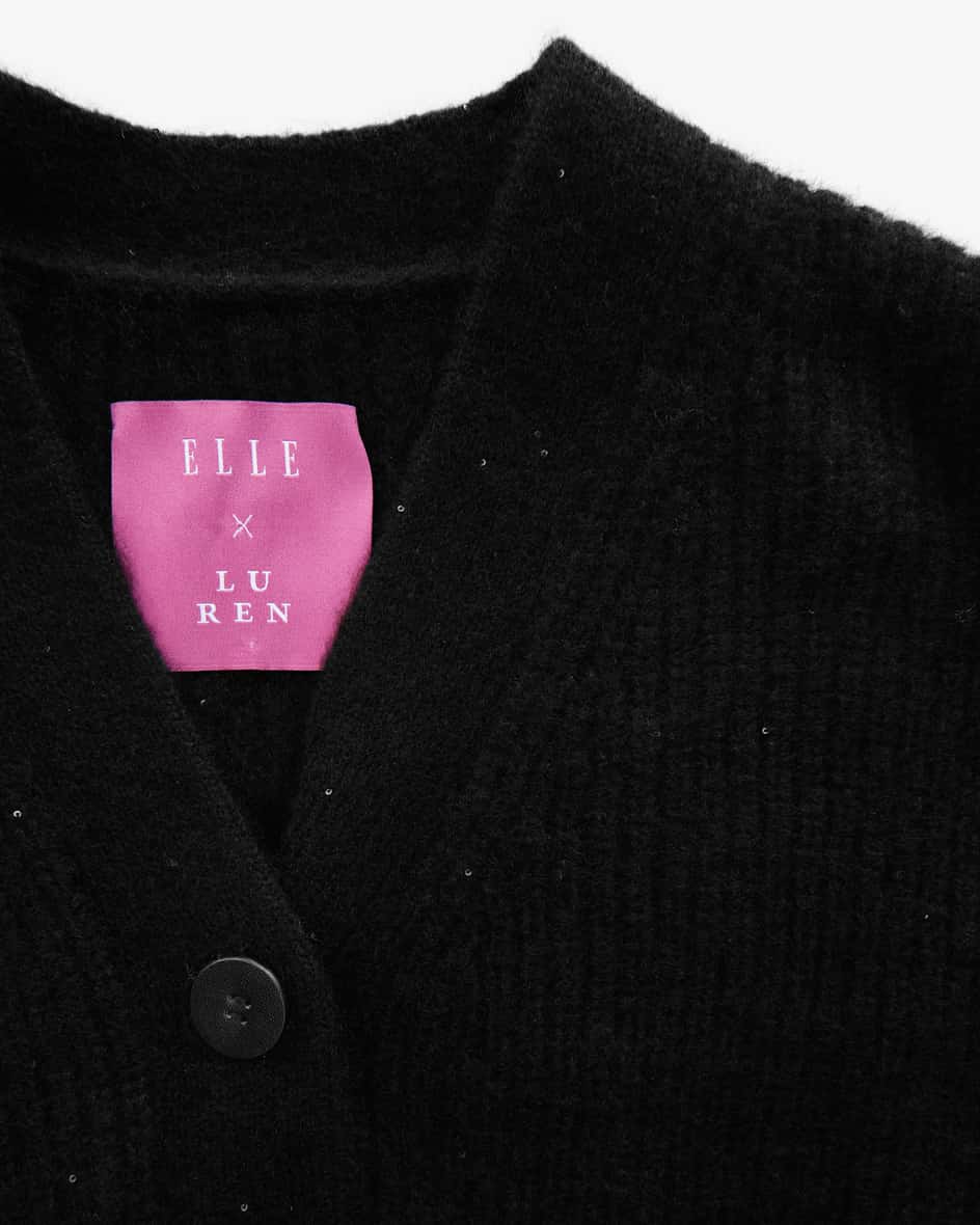 Lu Ren x ELLE Cashmere-Seiden-Strickjacke Begrenzt auf 3 Tage