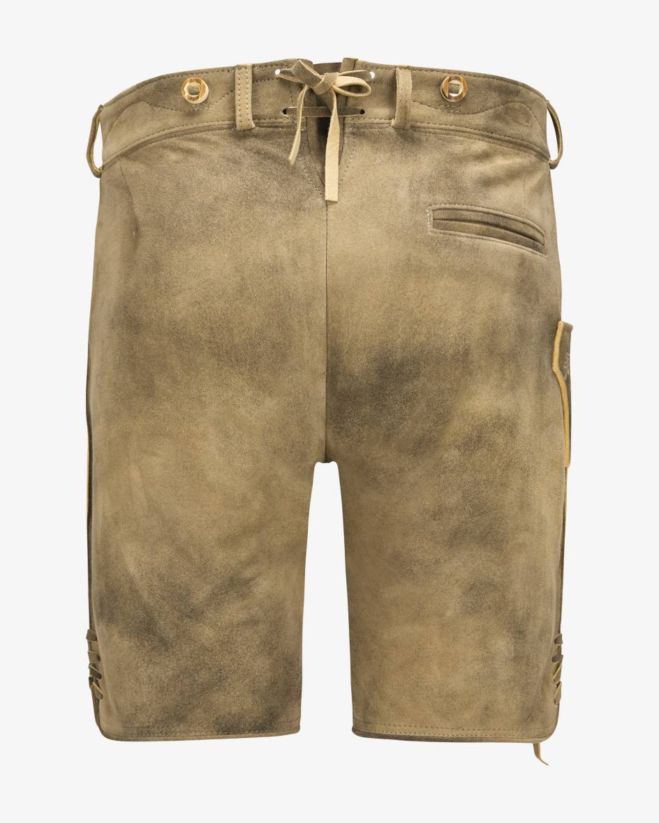 LODENFREY Wiesnlederhose kurz aus Ziegenleder Weihnachtsangebot