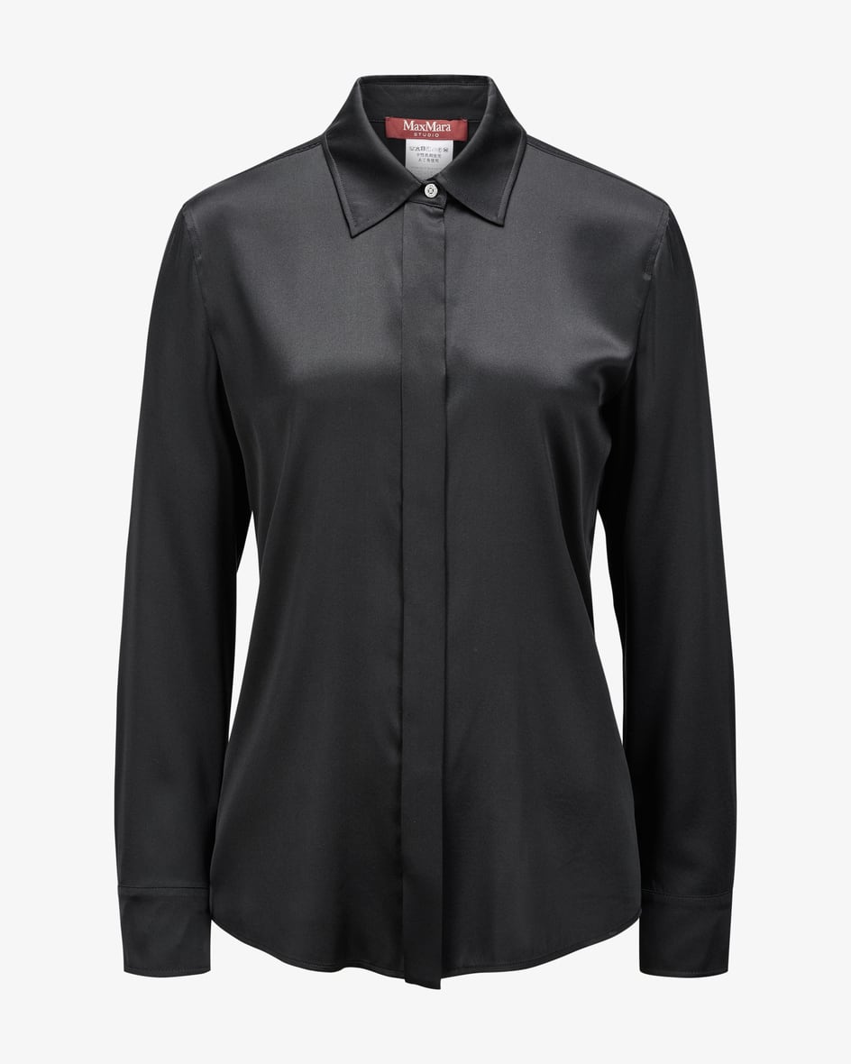 Max Mara Studio Baden Seiden-Hemdbluse Fabrik Onlineshop