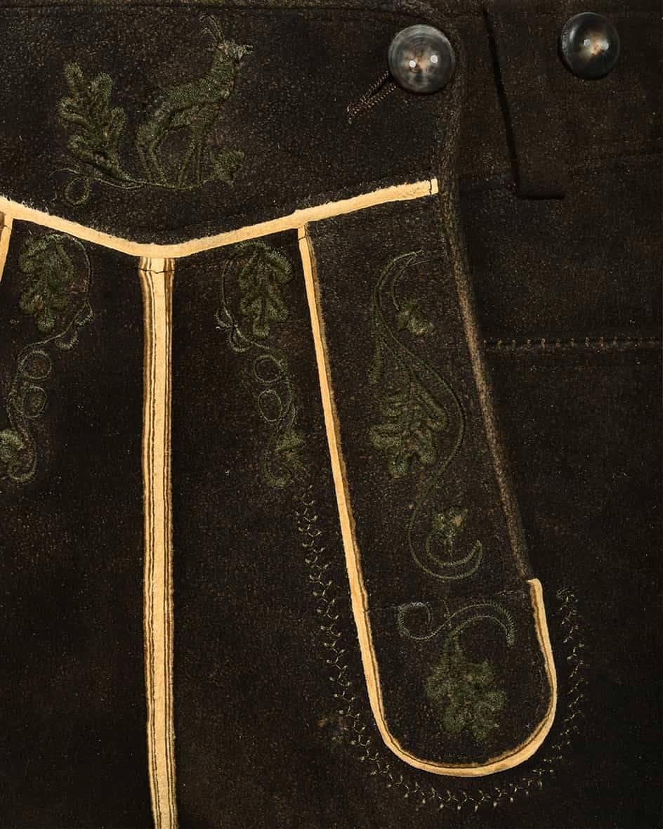 Meindl Andechs Trachten-Kniebundhose aus Hirschleder Nur noch ein Tag übrig