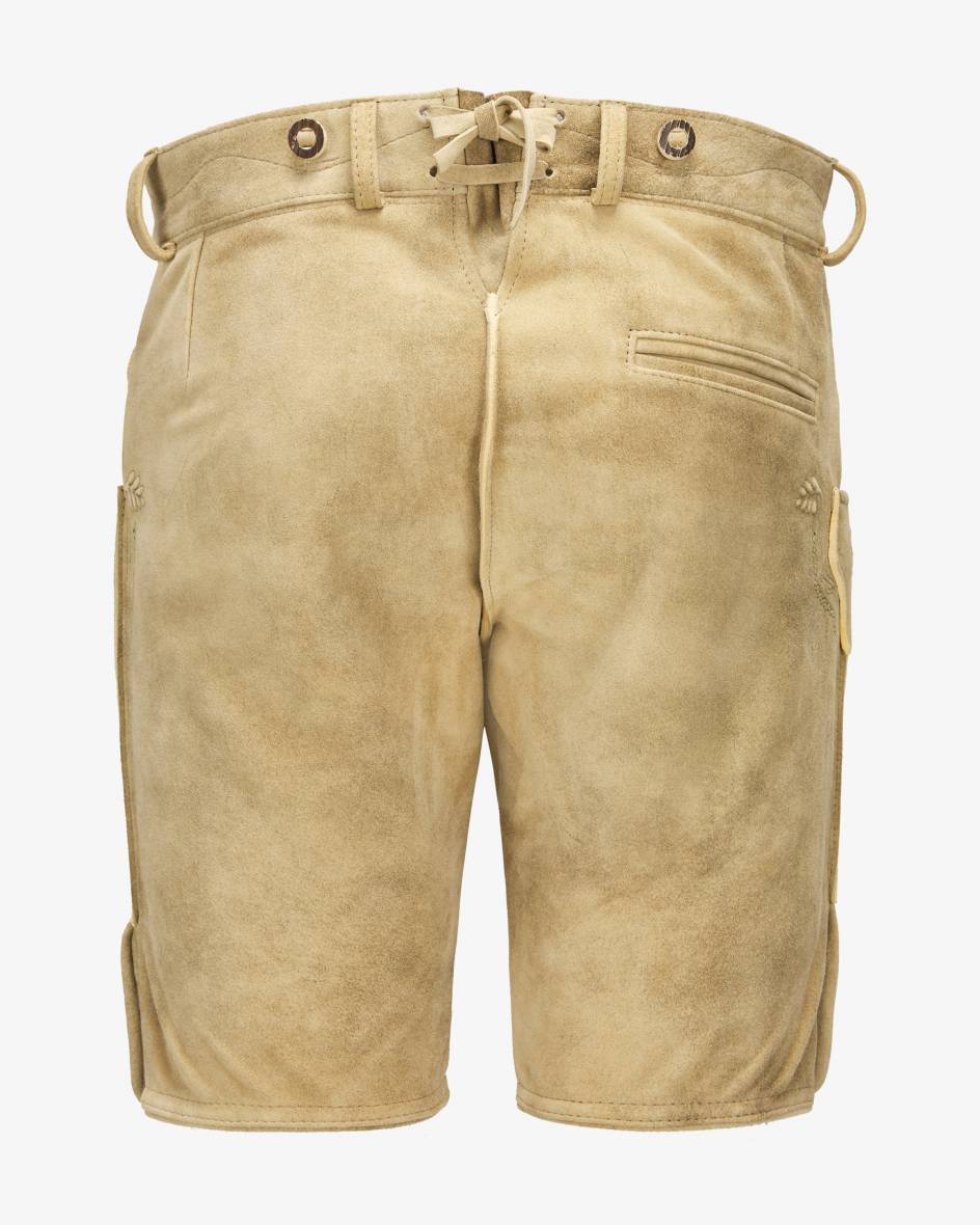 LODENFREY Wiesnlederhose kurz aus Ziegenleder Fabrikverkauf