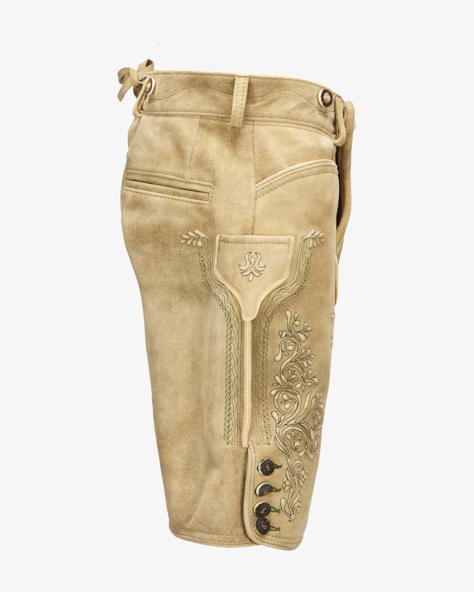 LODENFREY Wiesnlederhose kurz aus Ziegenleder Fabrikverkauf