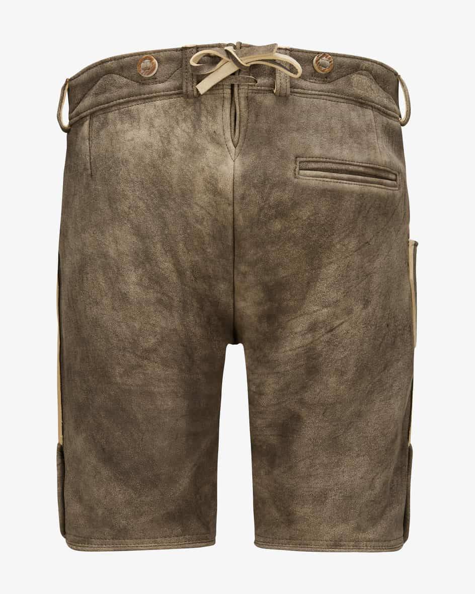 LODENFREY Wildleben Lederhose kurz aus Hirschleder Limitierter Zeitrabatt