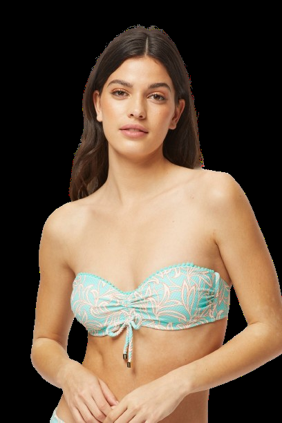 BIKINIS Pompom Padded Bandeau Bikini Wochenangebot
