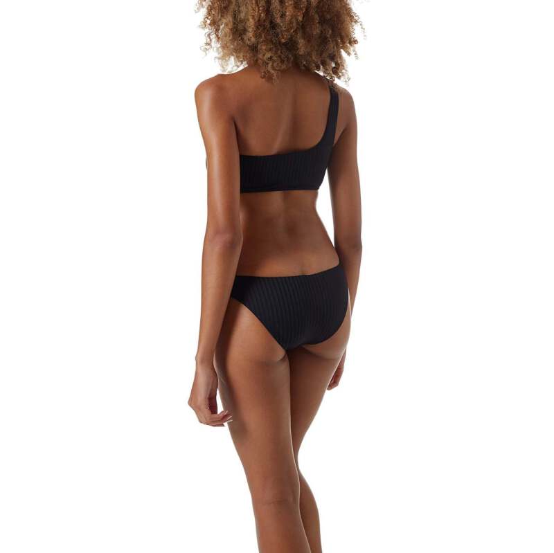 BIKINIS Toulouse Padded Bikini Black Ribbed Discount Store für neue Produkte
