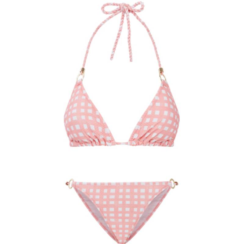 BIKINIS Zanzibar Padded Triangel Bikini Pink Weave Neuheiten