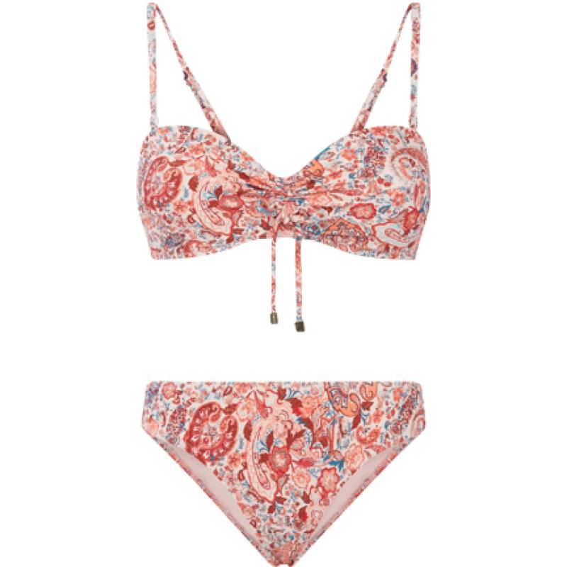 BIKINIS Antigua Padded Bandeau Bügel Bikini Coral Paisley Bestseller