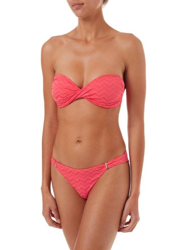NEUHEITEN Martinique Padded Bandeau Bikini coral wave Fabrikpreis