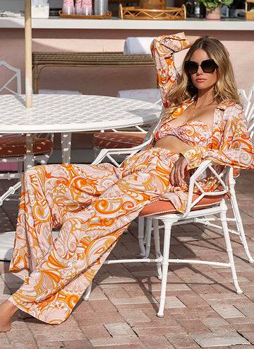 RESORTWEAR Olivia Hose Mirage Orange Tiefpreis