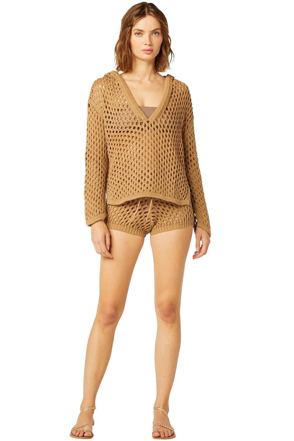 RESORTWEAR Shamani Hoodie Mocha Auslauf