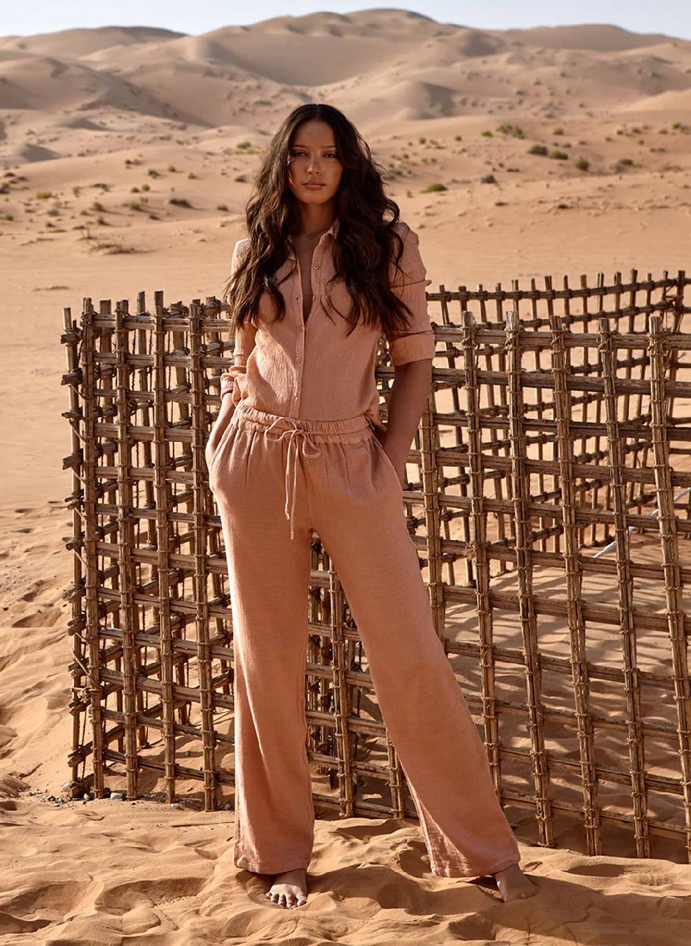 RESORTWEAR Tina Bluse Tan Neuheiten