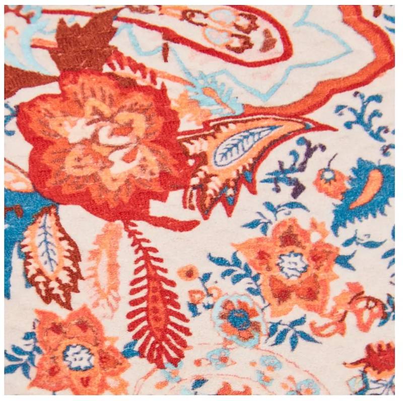 NEUHEITEN Coral Paisley Midikleid Sonderangebot der Fabrik