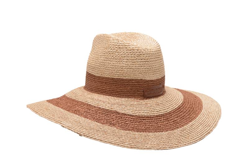 ACCESSOIRES Scirocco Hut Natur/Braun Vierteljährliche Förderung