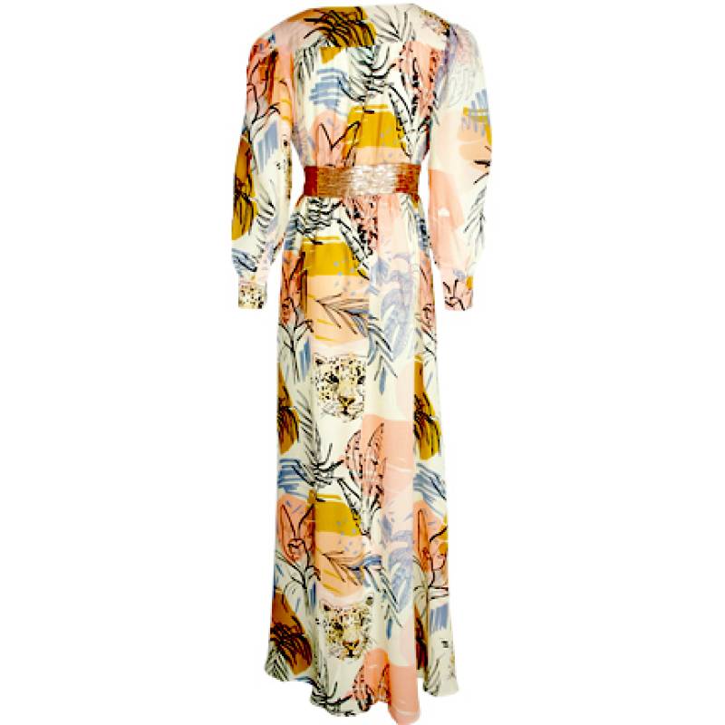 NEUHEITEN Maxikleid Abstract Jungel Black Friday Preise