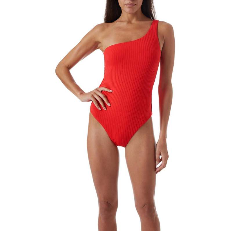 NEUHEITEN Palermo Padded Badeanzug Red Ribbed Großer Ausverkauf