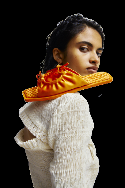 ACCESSOIRES Adele Sandale Orange Neueste Mode