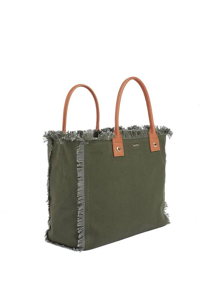 ACCESSOIRES Cap Ferrat Tote Olive Riesige Ersparnisse