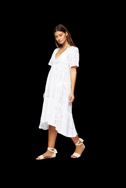 NEUHEITEN Island White Midi Tunika Super Rabatt