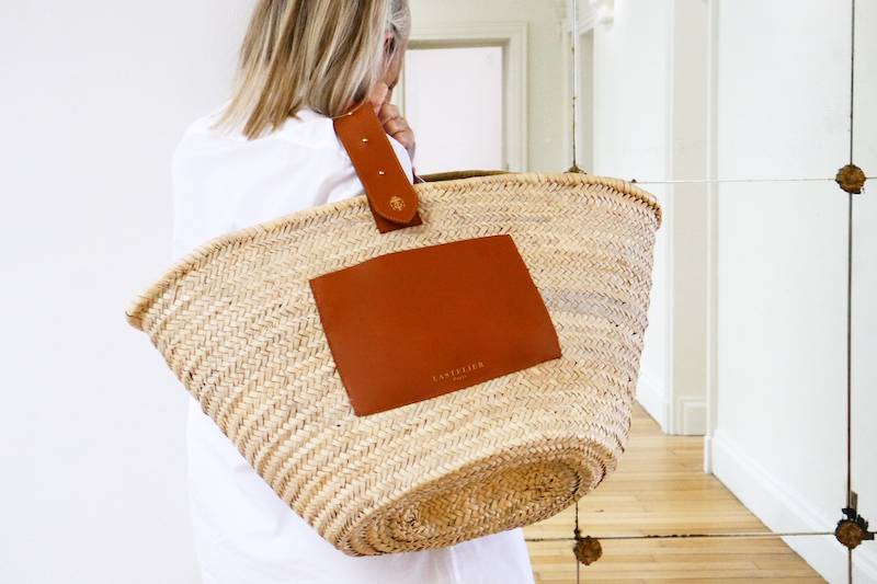 ACCESSOIRES Tulum Korbtasche Cognac Fabrikverkauf