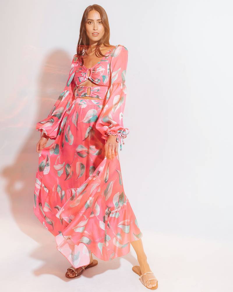 NEUHEITEN Pandola Cut-Out Kleid Pink Meist gekauft