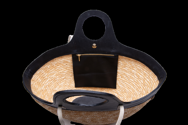 ACCESSOIRES Tote Natur Schwarz Rabatt