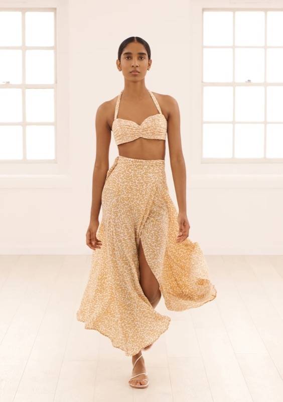 RESORTWEAR Milu Wickelrock Dotty Sand Valentinstagsangebot