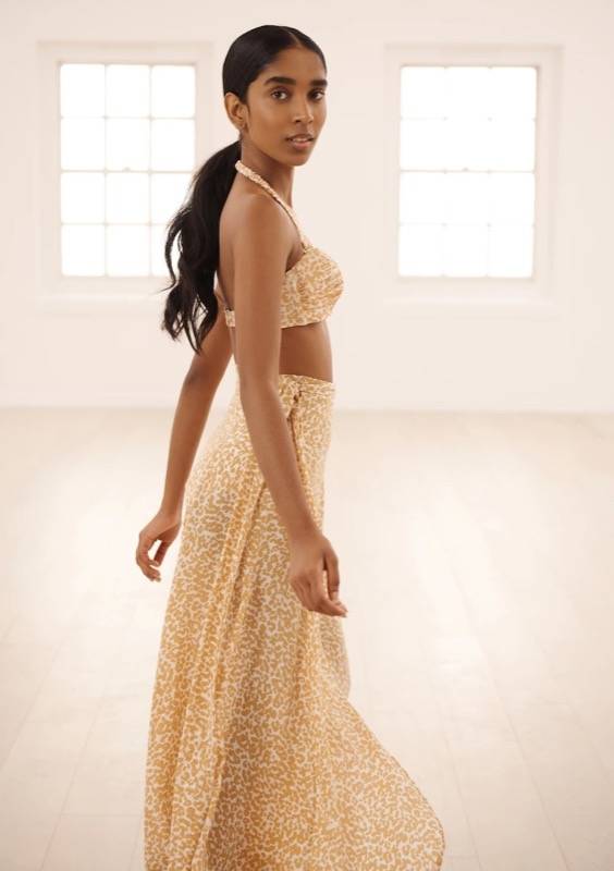 RESORTWEAR Milu Wickelrock Dotty Sand Valentinstagsangebot