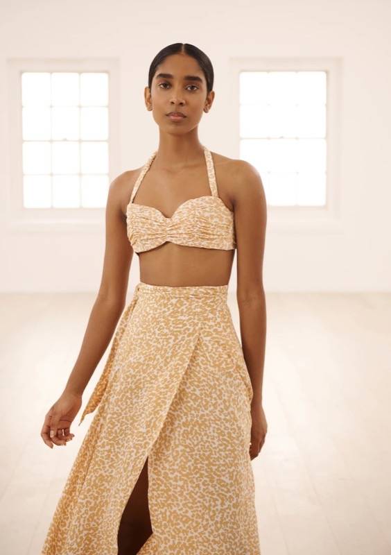 RESORTWEAR Milu Wickelrock Dotty Sand Valentinstagsangebot