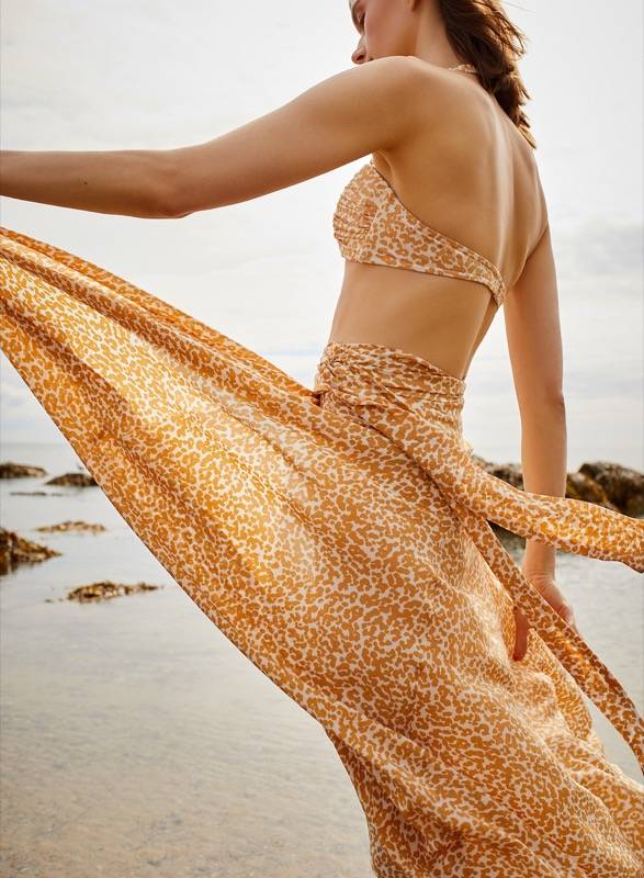 RESORTWEAR Milu Wickelrock Dotty Sand Valentinstagsangebot