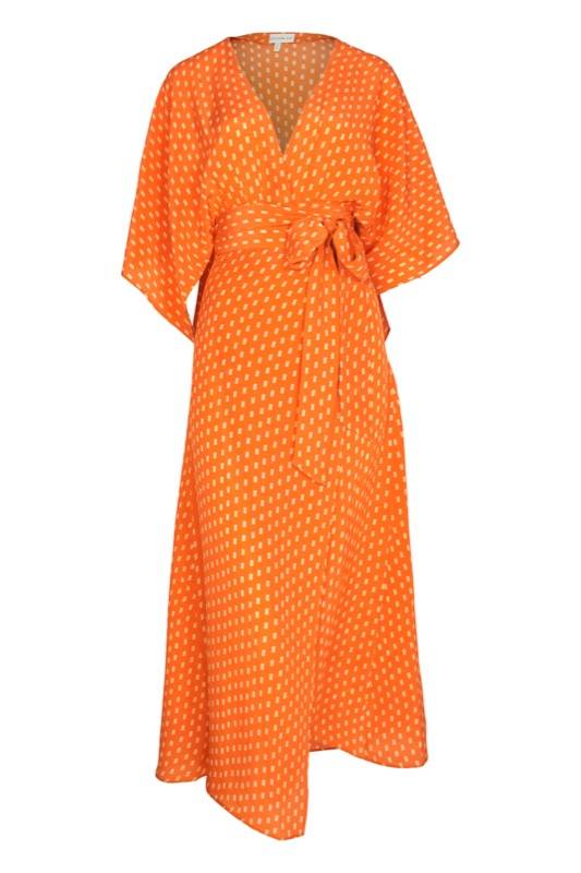 RESORTWEAR Modica Wickelkleid aus Seide Große Rabatte