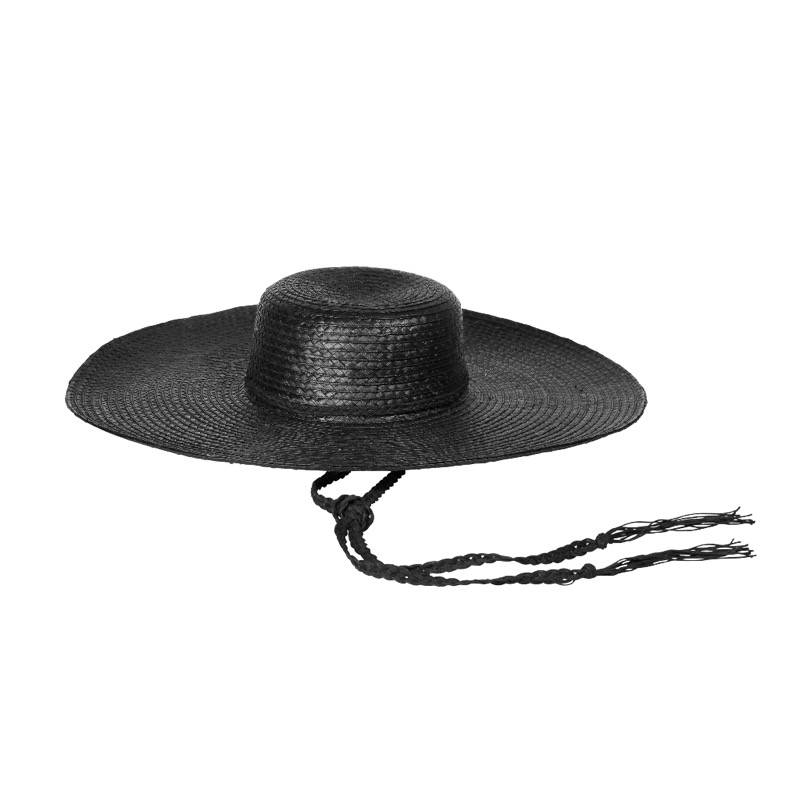 ACCESSOIRES Arezzo Strohhut in schwarz Letzte 2 Tage