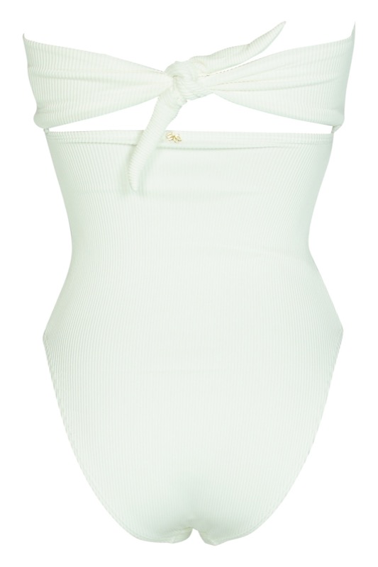 BADEANZÜGE White Pearl Padded Bandeau Badeanzug 50% Rabatt für begrenzte Zeit