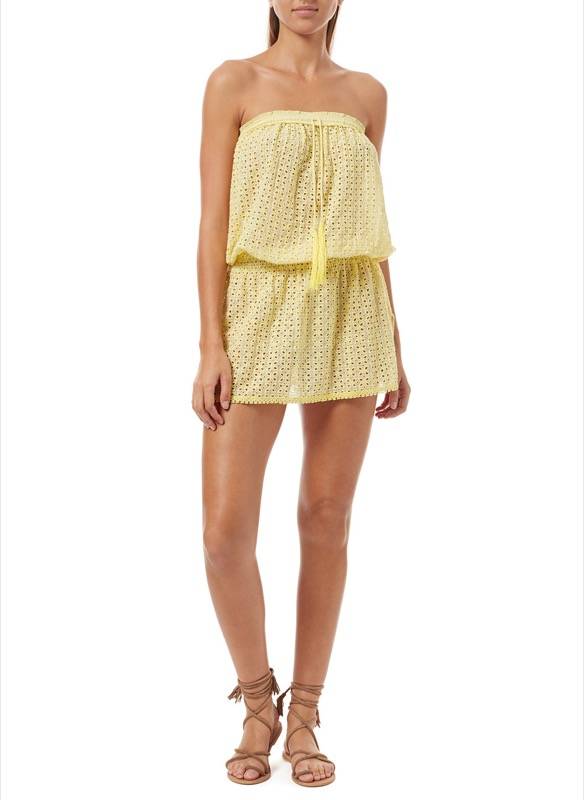RESORTWEAR Adela Bandeau Kleid in gelb Online