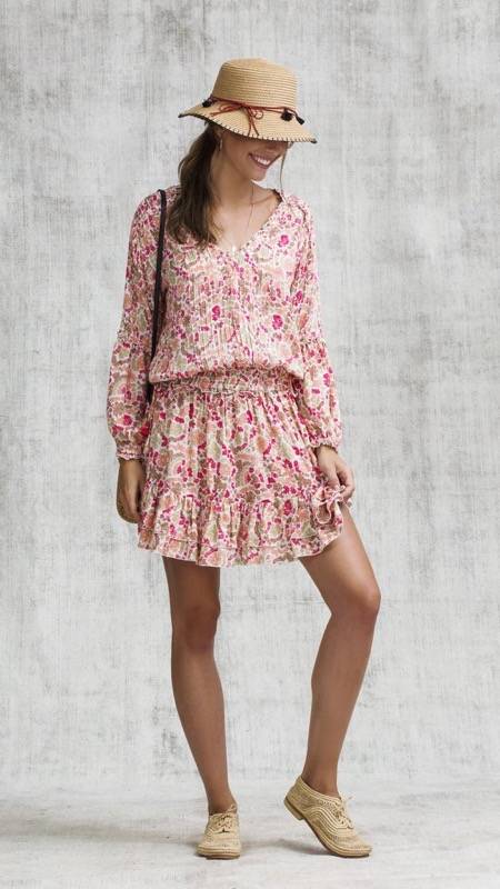 SALE Ilona Minikleid in Pink Yvonne Fabrikverkauf