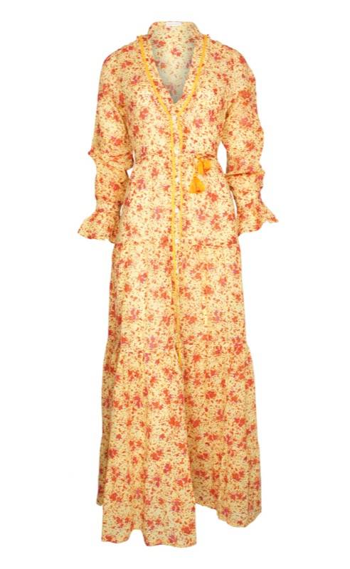 SALE Rita Maxikleid Gelb Limitierter Zeitrabatt