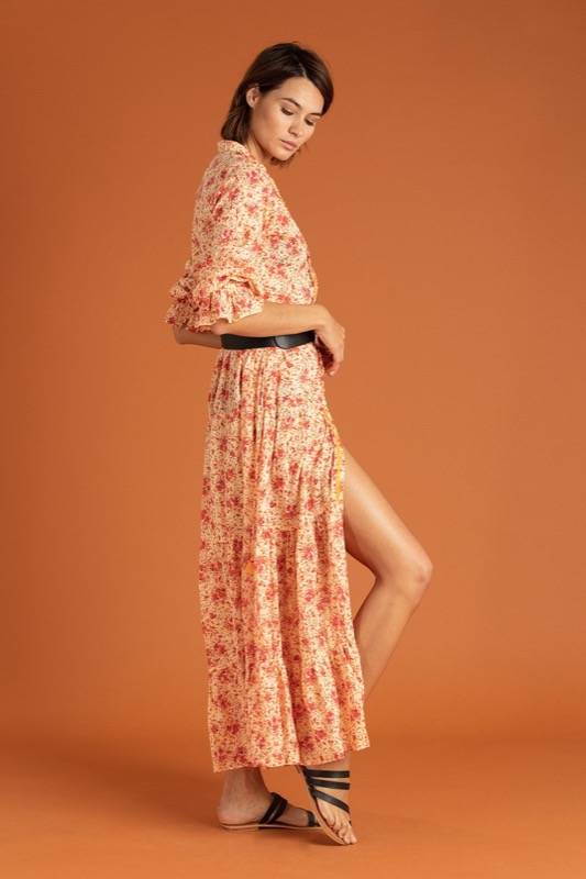 SALE Rita Maxikleid Gelb Limitierter Zeitrabatt